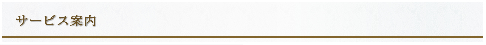 サービス案内
